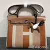 가방 Herme Herbag 31 39 수입 된 첫 번째 층 소 카이 히드 캔버스 작은 라이너 백 플래티넘 단일 어깨 메신저 손 I2NA