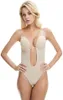 Women's Backless Shapewear Deep V-Neck Strapless Bust Shaper Bodysuit Sexy Underwear Thong Shapewears Build-in Bra for Wedding Party