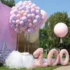 100pcs/lot renkli parti balon 10 inç lateks makarna pastel şeker balonu diy düğün doğum günü bebek duş Noel kemer dekorasyon balon