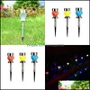 Garden Decorations Patio Lawn Home LED Solar Lamps Byt Colorf Lights Decor Diamond Shape Lamp Glow Outdoor Courtyard Decoration 6 2L