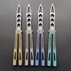 TheOne Butterfly Trainer Knife Archon D2 Blade Channel Titanium Handle Bushing System Jilt Swinging Free Tool Fels 19153