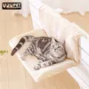 1 PCS Cat Cama removível janela peitoril radiador lounge hammock for s kitty pendurado acolhedor acolhedor acetino 220323