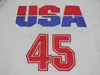 Xflsp USA Donald Trump # 45 Maglia da basket Edizione commemorativa Maglie da basket di ritorno al passato di colore bianco
