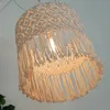 Pendant Lamps Nordic Bohemia Chandelier Lampshade Cotton Rope Tapestry Bedroom Model Room Decorative Modern Lighting FixturePendant