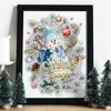 Christmas Tree Snowman Wall Stickers Christmas Glass Window Living Room Home Decoration Wallpaper Art Removable New Year Sticker