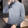 Мужской свитер -свитер 2022 Падение -Шерстяные шерстяные мужские наполовину высокие шеи.