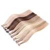 Durata 12 mesi Nano Tip Ring Hair Extensions 20 pollici 100% cuticola allineata Remy Micro Bead Human Hair Extension