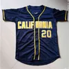 C202 College Custom Cal Bears 야구 저지 19 Steven Zobac 39 Vaughn Mauterer 41 Reuben Drogin 6 Aaron Roberts 18 Joe Ammirato 43 Mitch Benson 47