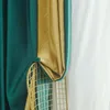 Curtain & Drapes Herringbone Pattern High-precision Gold Jacquard Curtains Light Luxury Modern High-end Living Room Bedroom Blackout Curtain