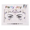 3D Sexy Face Tattoo Stickers Temporary Tattoos Glitter Fake Tattoo Rhinestones for Woman Party Face Jewels Face Decoration