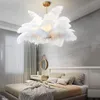 Pendelleuchten Nordic Straußenfeder Lichter LED-Lampe Schlafzimmer Wohnzimmer Restaurant Beleuchtung Hängeleuchte Home DecorPendant