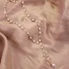 Nuevo collar women039s colgante largo de moda coreana con suéter de perlas famoso europeo y americano Necklace9887024