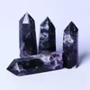 Dekorativa föremål Figurer Natural Crystal Healing Stones Tower Wands Purple Brecciate Points for GiftsDecorative