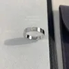 Love Ring 18K v Gold 3,6 mm zal nooit smalle ring vervagen zonder diamanten luxe merk officiële reproducties met counterbox paar ringen voortreffelijk cadeau