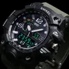 Wristwatches Men's Outdoor Watch 50M Wristproofwatch LED عرض الكوارتز على مدار الساعة الذكور Relogios Masculino Men Digital Sports Watcheswr