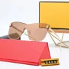 21 Luxury Square Sonnenbrille für Frauen Marke Designer Retro Legierung Rahmen Big Sun Gläses Vintage -Gradient Männliche Glaslinsen mit Schachtel