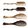 50 stks / partij Handgemaakte Gesneden Thee Lepel Bamboe Ambachten Thee Scoop Shovel Thee Set Accessoire Groothandel