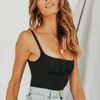 Women's Tanks & Camis Girl Women Summer Crop Tops Ruched Camisole Sexy Mujer Backless Tank Top Solid Color For Casual Streetwear WomenWomen'