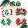 Hair Clips Barrettes Jewelry New Christmas Girls Double-Deck Bows Kids Cartoon Baby Bb Designer Accessories Drop Delivery 2021 1Boxy
