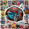 50st Rod Sticker Old Car Graffiti Stickers för DIY Bagage Laptop Skateboard Motorcykelcykelklistermärken3202456