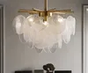 Simple crystal chandelier Lamps modern living room copper Nordic creative bedroom fashion LED luxury glass dining room lamp