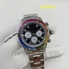 Assista masculino clássico Luxury 40mm Mechanical Automatic Stainless Color Diamond Nail Face Face