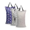 Diaper Bags Waterproof Reusable Wet Bag Printed Pocket Nappy Bags Baby Travel We 220823