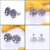 Stud Earrings Jewelry Original 925 Sterling Sier Earring Trees Of Life With Crystal For Women Wedding Gift Fashion Drop Delivery 2021 Mvinu