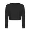 Women Yoga Shirt Long Sleeve Blouse Sports Gym Crop Top Sexy Running T-Shirt Fitness Winter Workout Sweatshirt Outdoor Sportswear