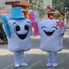 Halloween vit tand och tandborste maskot kostym tecknad anime tema karaktär vuxna storlek jul karneval födelsedagsfest utomhus outfit