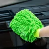 Chenille Glove Polyp Colleped Car Wash Gloves плюшевые тряпка двойная автомобильная протирать автомобильные средства для очистки инструментов очистки