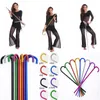 Party Decor Laser Belly Jazz Dance Canes Colorful Crutch For Children's Day Stage Performance Props Accessory For Adult Children