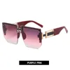 Rimles Sunglasses Retro Square Square Squury Sun Glasses for Woman Men Fashion Eyewear 220507