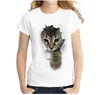 Модная футболка 3D Cat Print
