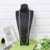 Chains Cute Sweater Long Chain Pendant Multilayer Pearl Necklace Rose Flower JewelryChains