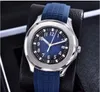 4 couleurs montres de haute qualité 5167 nautilus asiatique 2813 mécanique automatique cadran noir hommes montre bracelets en silicone 40mm cadeaux montres pour hommes