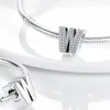 925 Silver Fit Pandora Charm 925 Pulsera Alphabet Bead Initials Cartas Juego colgante de bricolaje Beads Fine Jewelry