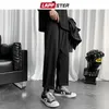 Lappster Mens Black 한국어 하렘 바지 일본 Streetwear Joggers Harajuku Sweatpants 힙합 캐주얼 바지 플러스 사이즈 220325