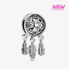 925 Sterling Silver Ciondola Charm colore Reflexions perline Clip fissa fai da te Perline Perline Fit Pandora Charms Bracciale Accessori gioielli fai da te