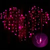 Strängar romantisk hjärtaform 2m x1,4 m kärlek led sträng ljus varm vit/lila/rosa jul fairy lampor för fest/fönster/bröllop