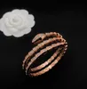 Armbanden armbanden ontwerper Meerlagige hoogwaardige roestvrijstalen kristallen armband letters goud zilveren rode armband bangle voor mannen en vrouw sieraden linka