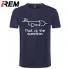 Rem summer grappig om of niet elektrisch ingenieur T-shirt katoen korte mouw t-shirt 220325