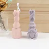 Fancy Long Ears Silicone Resin schimmel Geurende kaarsen Make Make Animal Easter Bunny Design Handmade Cake Ornament Decoration 220622