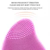 Electric Face Cleanser Brush Massagers Cosmetology Devices Beauty Tools Wash Skin Cleaning Borstes Silikon 220630