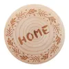 New Blank DIY Wooden Round Shape Bottle Opener Coaster Fridge Magnet Decoration Beer Openers