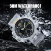 Skmei Mens Watch Fashion Sports военный кварц цифровой водонепроницаемый плавание. Проводители.