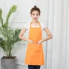 Cooking Baking Apron Solid Color Kitchen Apron Restaurant Aprons For Women Home Sleeveless-Apron 10 Colors Wholesale Customizable SN4076