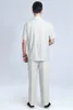 Survêtements pour hommes Shanghai Story Kungfu Suit Uniformes d'été Manches courtes Tai Chi Wu Shu Vêtements pour hommesHommes HommesHommes