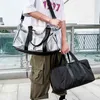 Duffle Bag Handtaschen Mode Wasserdichte PVC Stoff Transparente Taschen Unisex Wochenende Sport Gym Herren Gepäck 220630