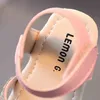 Kids Sandals Summer Fashion Girls Shoes Children Braid Rhinestones Soft Comfortable Rubber Beach Princess Sandals Toddler Shoe G220418